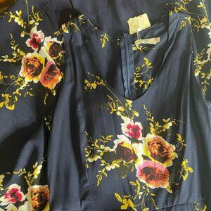 NWT Kormei Nay Blue Floral Jumper Size XS